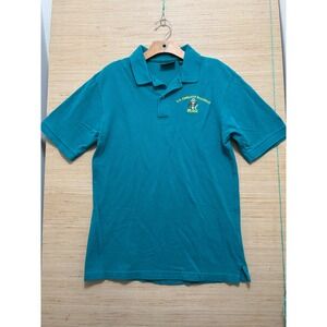 Outer Banks Mens US Embassy Baghdad Iraq Polo Shirt Teal Cotton Size M